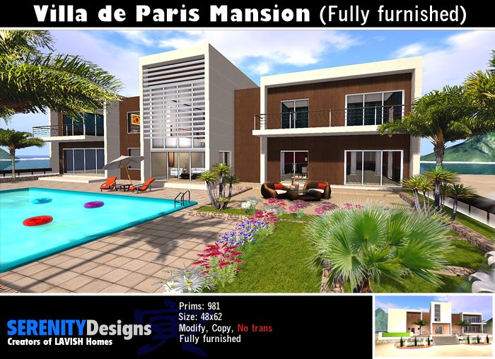 Second Life Marketplace Paris Mansion